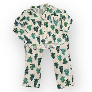 Old Navy Match The Fam Women’s Size 2X Flannel Christmas Pajamas Set